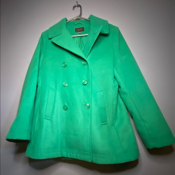 JESSICA Green Coat M - Picture 1 of 11